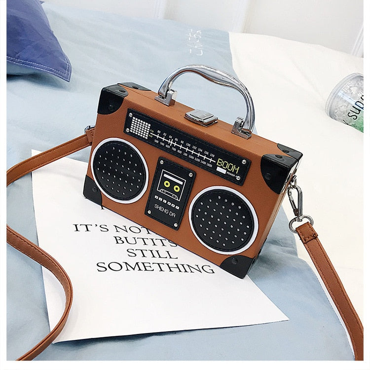 Radio Shape Personality Retro Purses