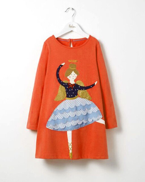 Baby Girl Long Sleeve Dresses Children Autumn Clothing