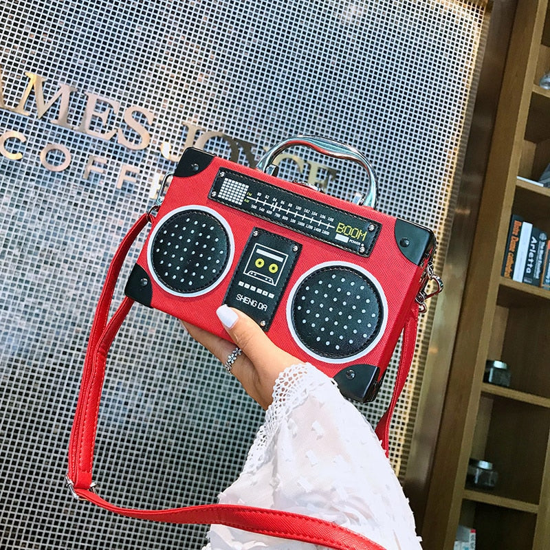 Radio Shape Personality Retro Purses