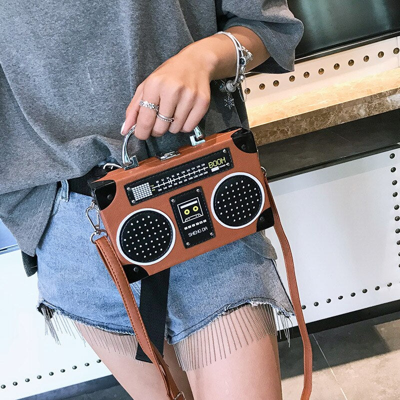 Radio Shape Personality Retro Purses