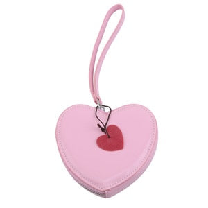 Red Heart Organizer Coin Purse